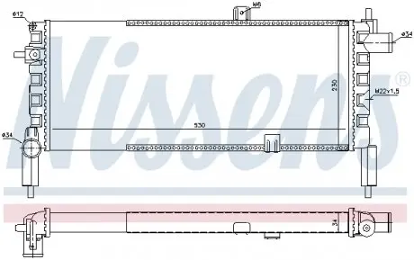 63287 Радиатор NISSENS подбор по vin на Brocar