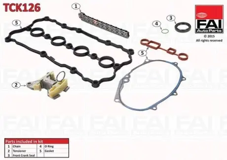 TCK126 К-кт цепи ГРМ (полный) Skoda Octavia 2.0FSI 04-/VW Passat 05-/Jetta 05- FAI AUTOPARTS подбор по vin на Brocar