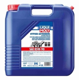 1047 Масло трансмиссионное Hypoid-Getriebeol GL5 85W-90 20L LIQUI MOLY подбор по vin на Brocar