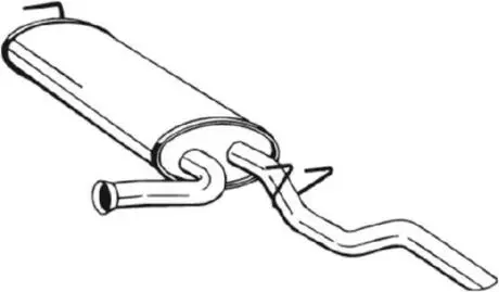 279911 Глушник вихлопних газів (кінцевий) BOSAL підбір по vin на Brocar