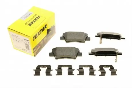 2533707 Колодки гальмівні (задні) Kia Cerato/Optima/Hyundai Sonata/i30/Elantra 13- (Akebono) Q+ TEXTAR підбір по vin на Brocar