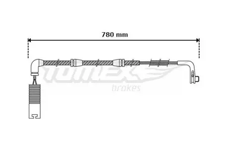 3047 CZUJNIK KLOCK. HAMULC. BMW 5 E60 03-10 TYŁ TOMEX підбір по vin на Brocar