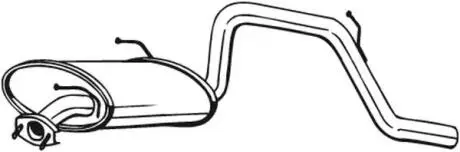 219381 Глушник вихлопних газів (кінцевий) BOSAL підбір по vin на Brocar