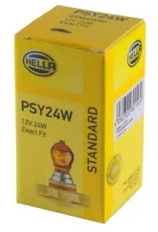 8GA223569031 Лампа розжарювання PSY24W 12V 24W PG20/4 жовтий (бурштиновий) HELLA підбір по vin на Brocar