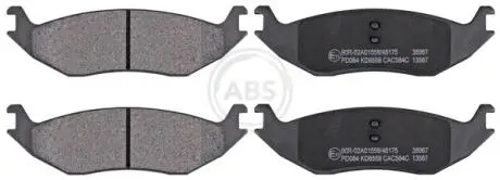 38967 KLOCKI HAMULC. DODGE RAM 1500 03-06 TYŁ A.B.S. подбор по vin на Brocar