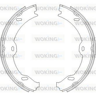 Z470800 Колодки тормозные стояночного тормоза WOKING підбір по vin на Brocar