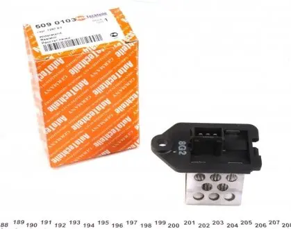 5090103 Реостат пічки Citroen Berlingo/Peugeot Partner 96-07 (0,8 Om) AUTOTECHTEILE підбір по vin на Brocar