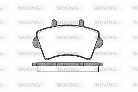 P919300 Колодки гальмівні дискові передні WOKING підбір по vin на Brocar