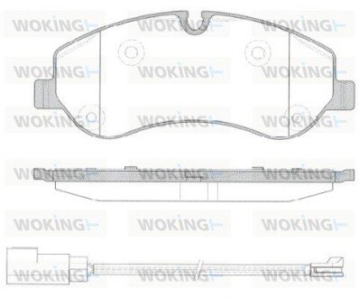 P1420302 Колодки тормозные дисковые передние WOKING подбор по vin на Brocar