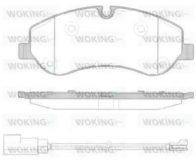 P1420302 Колодки гальмівні дискові передні WOKING підбір по vin на Brocar