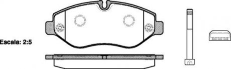 P1345310 Колодки тормозные дисковые передние WOKING підбір по vin на Brocar