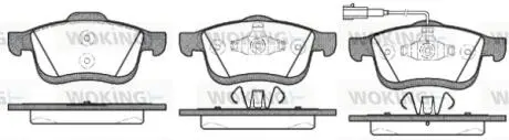 P1083301 Колодки тормозные дисковые передние WOKING подбор по vin на Brocar