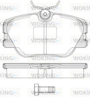 P089300 Колодки тормозные дисковые передние WOKING подбор по vin на Brocar