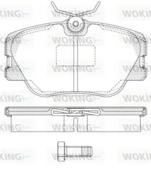P089300 Колодки тормозные дисковые передние WOKING подбор по vin на Brocar