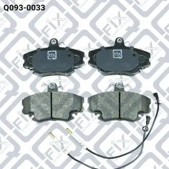 Q0930033 КОЛОДКИ ТОРМОЗНЫЕ ПЕРЕДНИЕ ДИСКОВЫЕ Q-FIX подбор по vin на Brocar