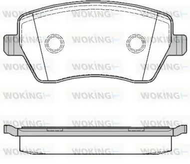 P887300 Колодки тормозные передние (Lucas II) WOKING подбор по vin на Brocar