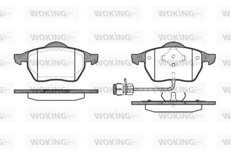 P290302 Колодки тормозные передние WOKING подбор по vin на Brocar