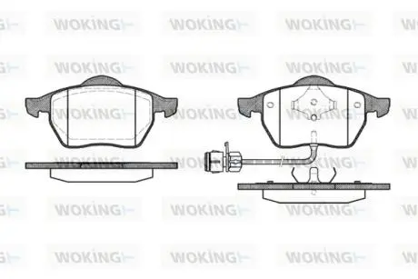 P290302 Колодки гальмівні дискові передні WOKING підбір по vin на Brocar
