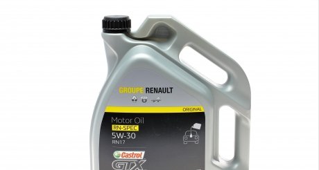 7711658105 Олива 5W30 Castrol GTX RN 17 (5L) RENAULT підбір по vin на Brocar