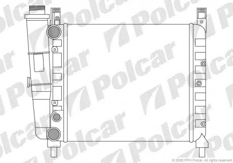 3016089 Радіатор охолодження POLCAR підбір по vin на Brocar