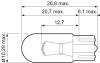Лампа розжарювання W5W 12V 5W
