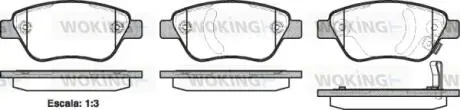 P958331 Колодки тормозные дисковые WOKING подбор по vin на Brocar