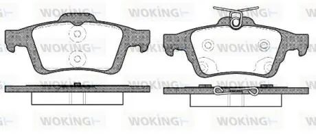 P942370 Колодки тормозные дисковые WOKING подбор по vin на Brocar