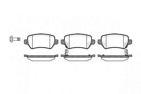 P857302 Колодки тормозные дисковые WOKING подбор по vin на Brocar