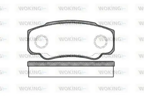 P861300 Колодки гальмівні дискові WOKING підбір по vin на Brocar