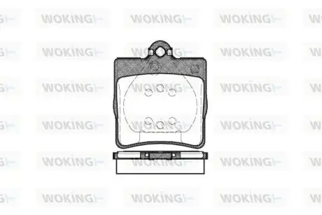 P778300 Колодки гальмівні дискові WOKING підбір по vin на Brocar