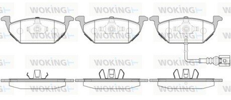 P733331 Колодки гальмівні дискові WOKING підбір по vin на Brocar