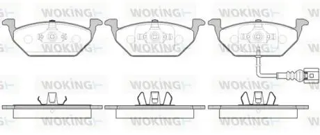 P733341 Колодки гальмівні дискові WOKING підбір по vin на Brocar