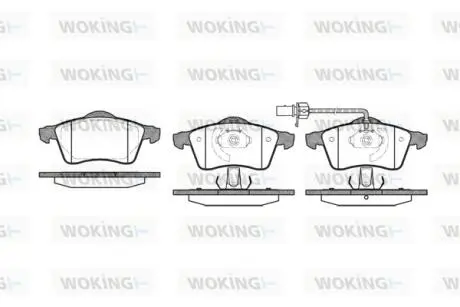 P718301 Колодки гальмівні дискові WOKING підбір по vin на Brocar
