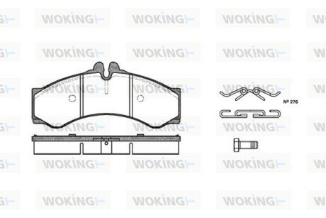 P714300 Колодки тормозные дисковые WOKING подбор по vin на Brocar