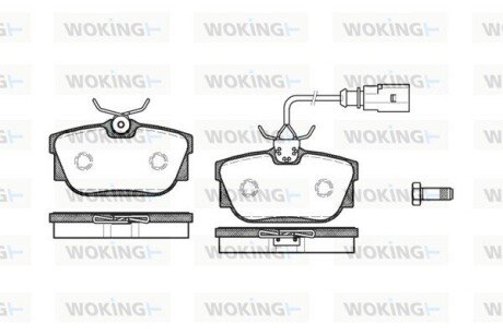 P667301 Колодки тормозные дисковые WOKING подбор по vin на Brocar