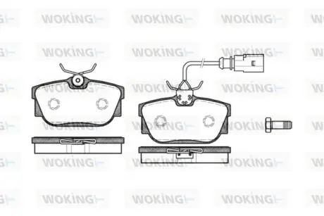 P667301 Колодки тормозные дисковые WOKING подбор по vin на Brocar