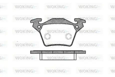 P617300 Колодки тормозные дисковые WOKING подбор по vin на Brocar
