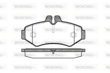 P633300 Колодки тормозные дисковые WOKING подбор по vin на Brocar