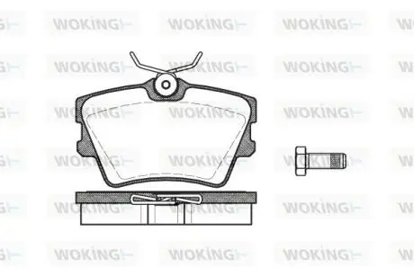 P491300 Колодки тормозные дисковые WOKING подбор по vin на Brocar