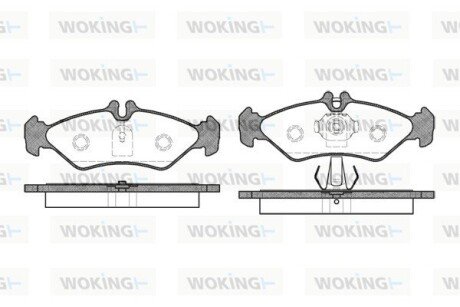 P479300 Колодки тормозные дисковые WOKING подбор по vin на Brocar