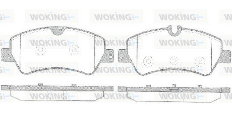 P1421300 Колодки тормозные дисковые WOKING подбор по vin на Brocar