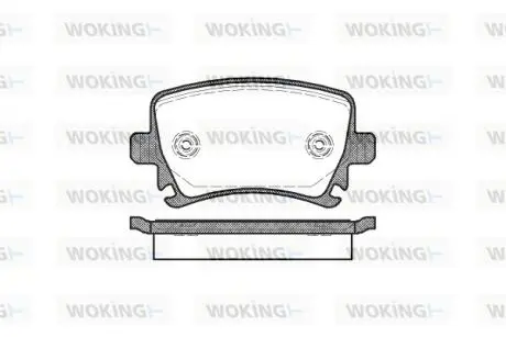 P1131300 Колодки тормозные дисковые WOKING подбор по vin на Brocar