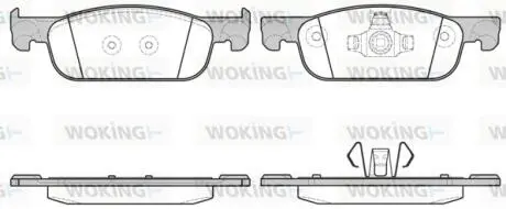 P1618300 Колодки тормозные дисковые WOKING подбор по vin на Brocar