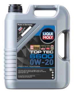 21411 OLEJ 0W-20 TOP TEC 6600 5L LIQUI MOLY подбор по vin на Brocar