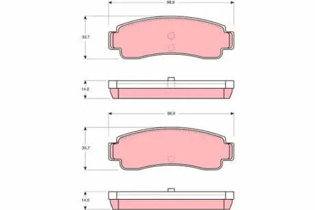 GDB982 Колодки тормозные дисковые TRW подбор по vin на Brocar