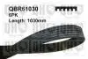 QBR61030 Пасок клиновий, 6pk#1030 QUINTON HAZELL підбір по vin на Brocar