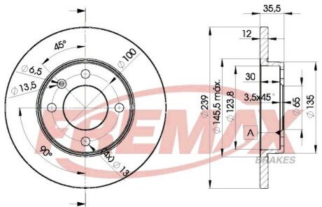 BD3300 Диск тормозной передний FREMAX подбор по vin на Brocar