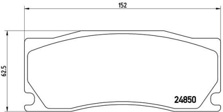 P36023 Тормозные колодки к-кт. BREMBO підбір по vin на Brocar