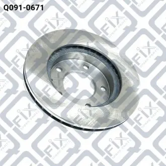 Q0910671 ДИСК ТОРМОЗНОЙ ПЕРЕДНИЙ Q-FIX подбор по vin на Brocar