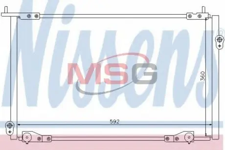 94736 Радиатор кондиционера NISSENS подбор по vin на Brocar